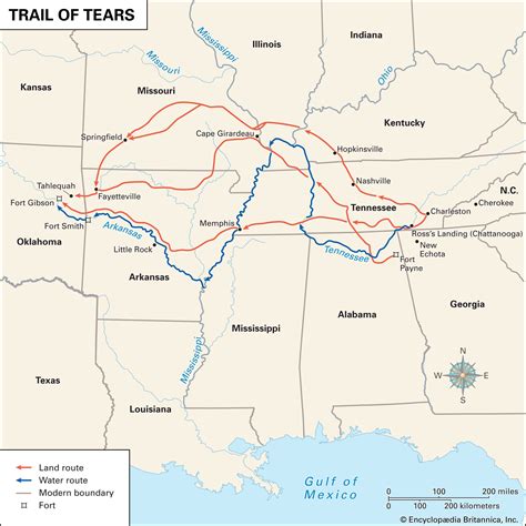 trail of tears length